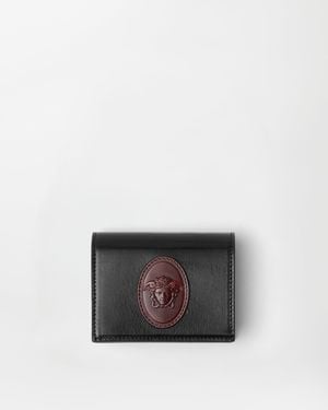 Versace Roomy Leather Wallet - White