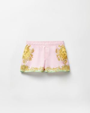 Versace Short Da Mare Stampati - Rosa