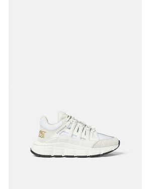 Versace Kids' Trigreca Leather Sneakers - White