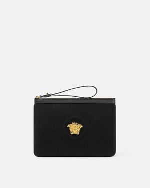 Versace La Medusa Pouch Aus Canvas - Schwarz