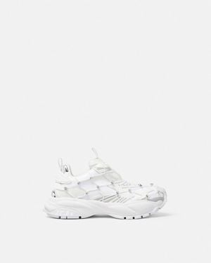 Versace Mercury M_Vs_02 Embellished Sneakers - White