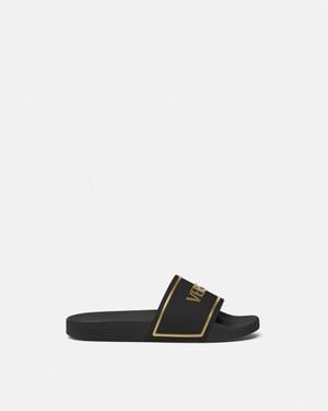 Versace Logo Sliders - White
