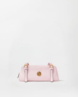 Versace Emblème Bolso Bowling De Napa - Rosa