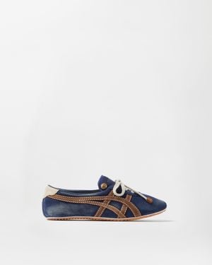 Versace Tai-Chi Sakura Suede Trainers - Blue