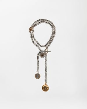 Versace Coins Necklace - White