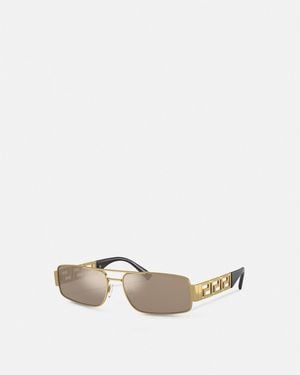Versace Lunettes De Soleil Greca - Blanc
