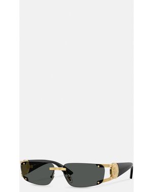 Versace Medusa Honour Rectangular Sunglasses - White