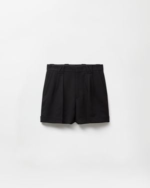 Versace Stretch Wool Shorts - Black