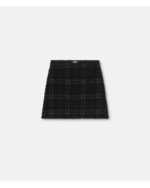 Versace Tweed Cotton Mini Skirt - Black