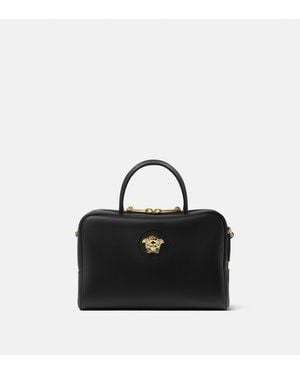 Versace La Medusa Boston Tasche Aus Leder - Schwarz