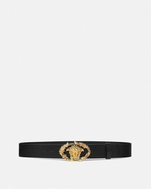 Versace Buckle Crest Cintura - Bianco