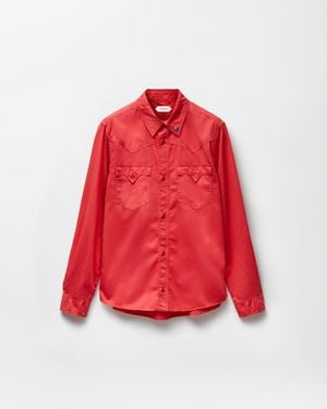 Versace Cotton Regular Shirt - Red