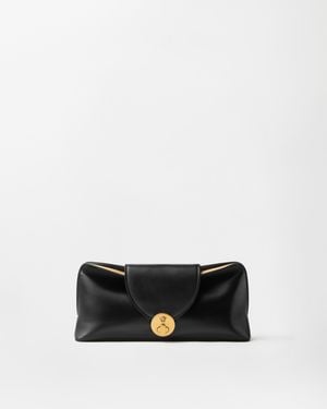 Versace Vivian Nappa Clutch - White