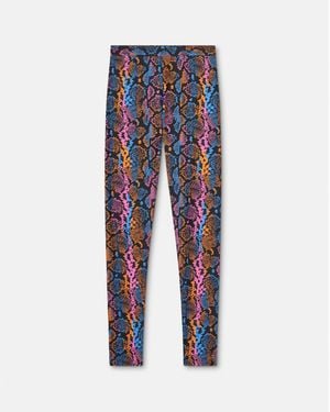 Versace Printed Leggings - Blue