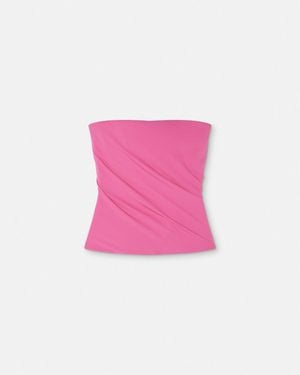 Versace Draped Bustier - Pink