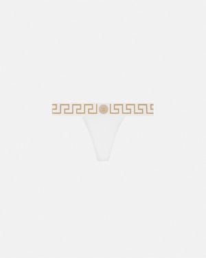Versace Slip Con Greca - White