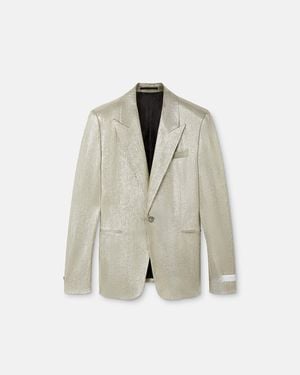 Versace Viscose-Lurex Evening Jacket - White