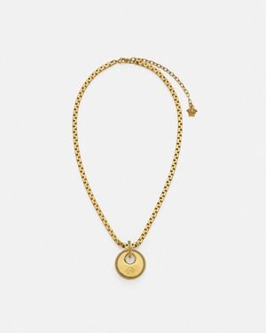 Versace Medusa Necklace - White