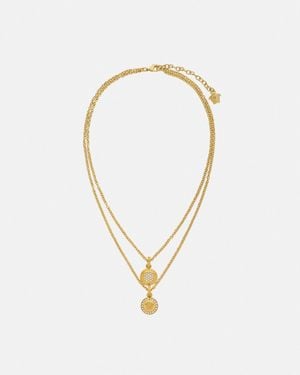 Versace Crystal La Medusa Necklace - White
