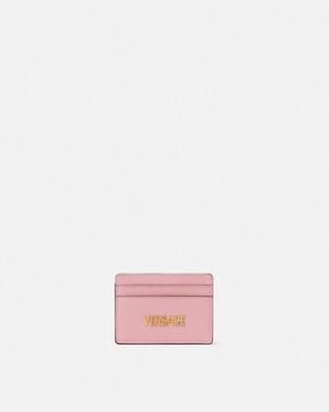 Versace Tag Card Holder - Pink