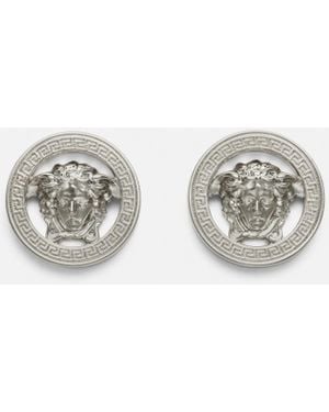 Versace Medusa '95 Cufflinks - White