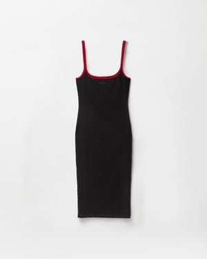 Versace Embroidered Stretch Cotton-Jersey Midi Dress - Black