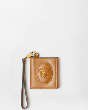 Versace Roomy Leather Wallet - White