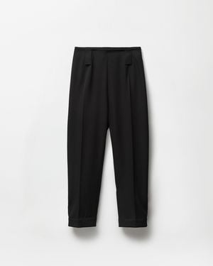 Versace Wool Capri Trousers - Black