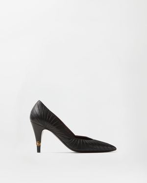 Versace Gianni Leather Court Shoes 90 Mm - White