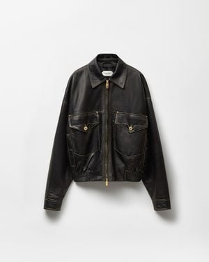 Versace Nappa Blouson - Black