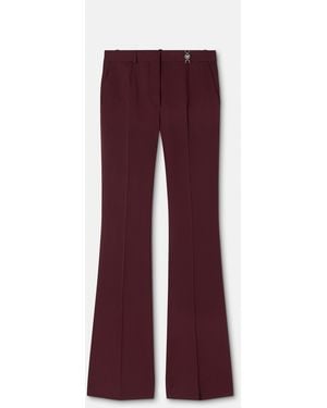 Versace Wool-Blend Formal Trousers - Red