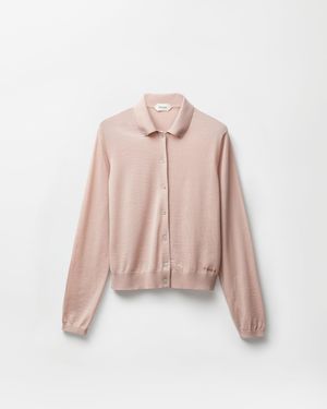 Versace Bestickter Wollstrick-Cardigan - Pink