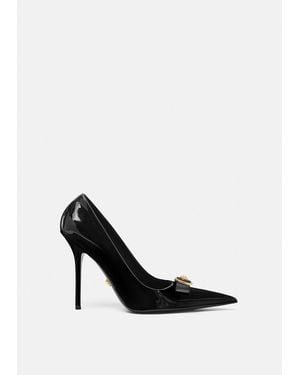 Versace Gianni Ribbon Patent Pumps 110 Mm - White