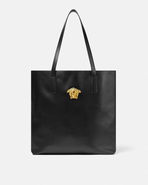 Versace La Medusa Tote Bag Aus Leder - Schwarz