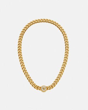 Versace Medusa Collier En Chaîne - Métallisé