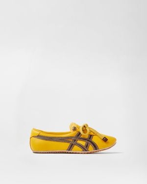 Versace Tai-Chi Sakura Nappa Trainers - Yellow