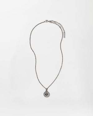 Versace Medusa Crystal Necklace - White