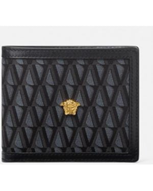Versace La Medusa V Jacquard Wallet - White