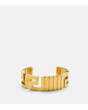 Versace Greca Cuff Bracelet - Metallic
