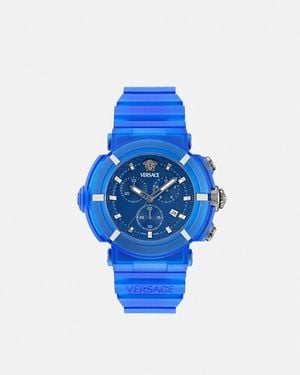 Versace Real Active Chrono Watch - Blue
