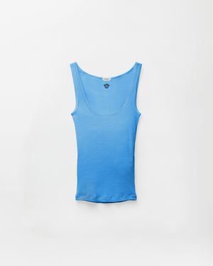 Versace Medusa Wool Tank Top - Blue