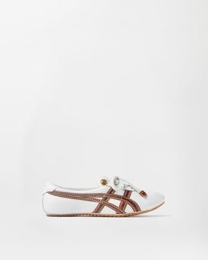 Versace Tai-Chi Sakura Sneaker Aus Nappaleder - Weiß