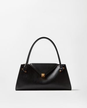 Versace Severine Schultertasche Aus Leder - Schwarz