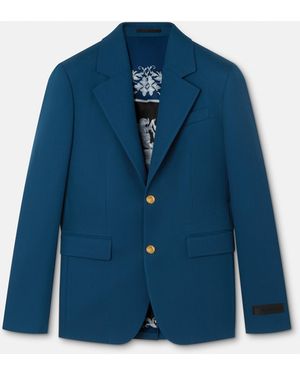 Versace Wool Blazer - Blue