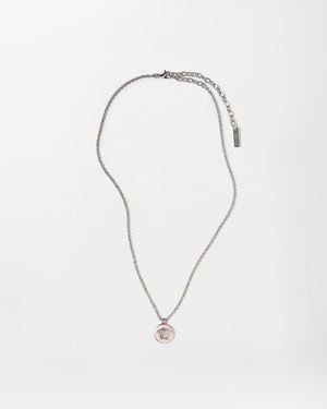 Versace Medusa Necklace - White