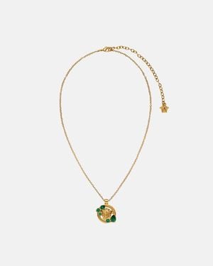 Versace Medusa '95 Crystal Necklace - White