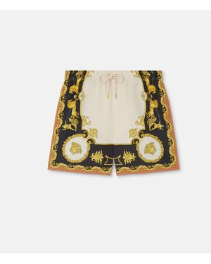 Versace Printed Swim Boardshorts - Metallic