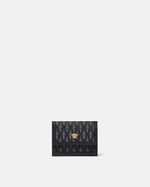 Versace La Medusa V Jacquard Wallet - White