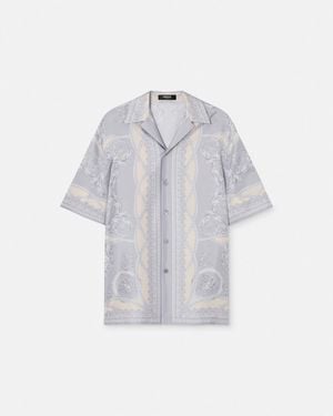 Versace Chemise En Soie La Coupe Des Dieux - White