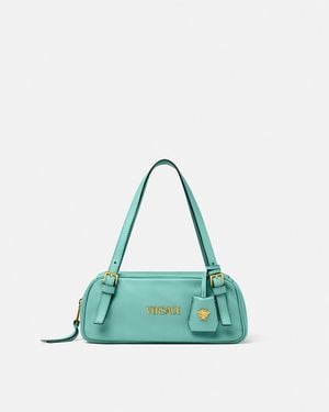 Versace Tag Nappa Bowling Bag - Green